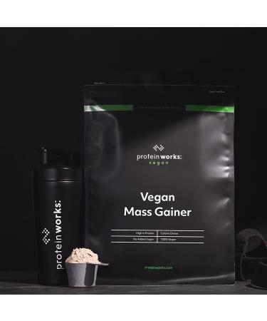 THE PROTEIN WORKS - Vegan Gainer | 450 Calories per shake | Muscle mass | Vegetable protein shake | 16 Servings | Smooth Chocolate | 2kg - Buy Online on GoSupps.com