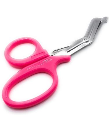 Tuff Cut 18cm Paramedic Scissors - Bright Fluorescent Pink - Multi Purpose EMT Tool - Buy Online on GoSupps.com