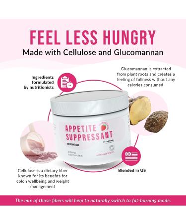 DOFASTING Fiber Supplement - Nutritional Cellulose & Konjac Root Glucomannan Powder for Intermittent Fasting | Vegan & Gluten-Free | Strawberry Flavor | 4.97 oz - Buy Online on GoSupps.com