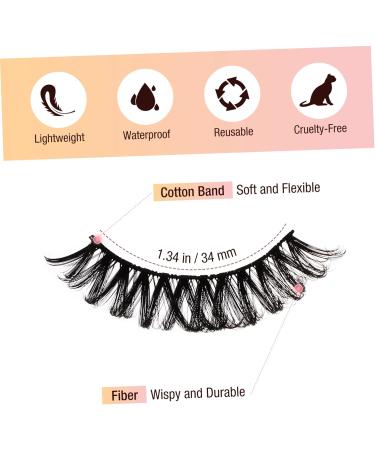 LALAFINA 10 Pairs Eyelashes Natural False Lashes Dramatic Lash Fake Lashes Strip Lashes Cosplay Eyelash Fluffy Spiky Lashes Extension Eyelash Fiber Daqu Pointy Vacation - Buy Online on GoSupps.com