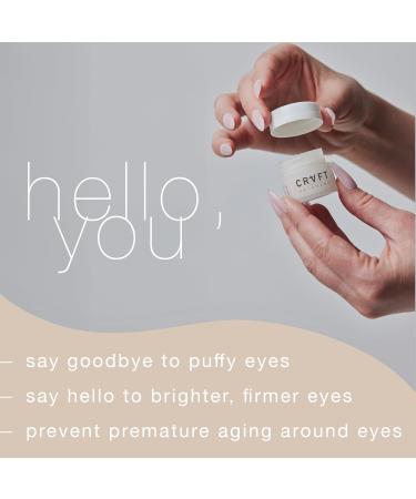 CRVFT Under Eye Cream - Brighten Dark Circles & Reduce Puffiness | Caffeine & Peppermint Scent | 30-Day Supply - Buy Online on GoSupps.com