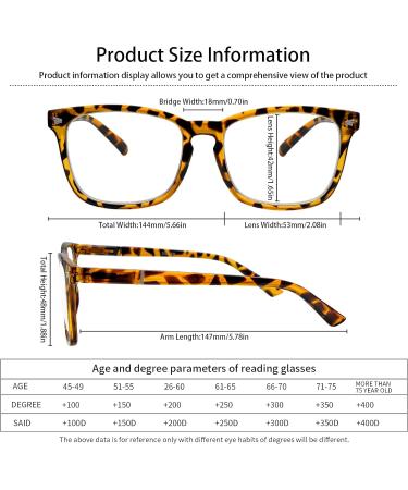 5 Pack Blue Light Blocking Reading Glasses for Women & Men | Fashion Square Computer Readers | Anti UV Nerd Eyeglasses (0.75 Strength - Buy Online on GoSupps.com