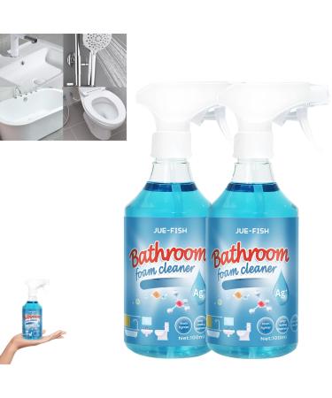 Bolac Bathroom Cleaner 1/2/3/5Pcs*Bolac Bathroom Foam Cleaner Multi Function Rinse Free Cleaning Spray Decontamination Fragrance for Oil Stains Bathroom Pipes Glass Scale Water Stains (2PCS)