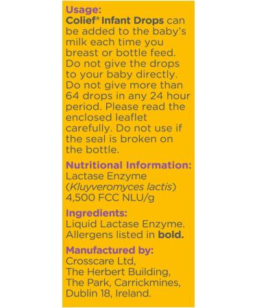 Colief Infant Drops - 7 ML | Effective Relief for Colic & Gas | Crosscare - Buy Online on GoSupps.com