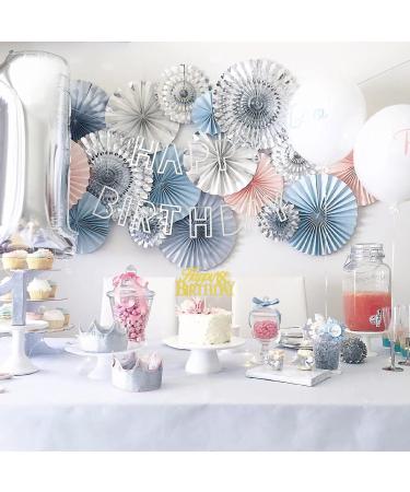 Happy 18th Birthday Cake Topper - 18 Years Old Adult Party Cake Topper Gold Cake Decoration Wedding Anniversary Decoration Photo Booth Props 18th Birthday Present (Gold) - Buy Online on GoSupps.com