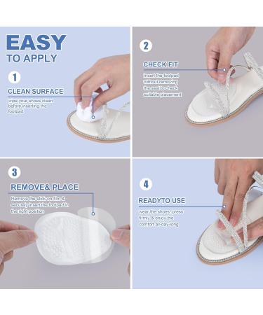Metatarsal Pads for Women - 6 Pairs Gel Ball of Foot Cushions | Invisible High Heel Inserts for All Day Pain Relief & Comfort - Buy Online on GoSupps.com