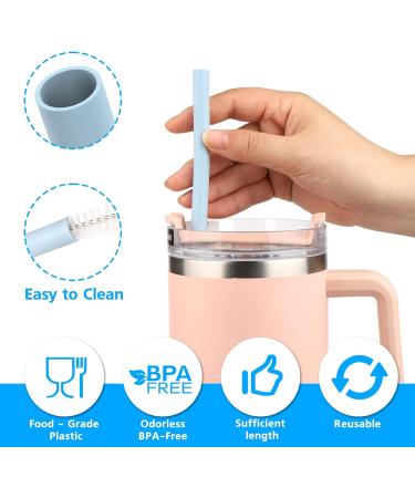 XANGNIER 6 Pack Multicolor Silicone Replacement Straws for Stanley Cups - Reusable Long Straws with Cleaning Brush | Compatible with Stanley Quencher Adventure, Water Jug & Cup Accessories - Buy Online on GoSupps.com