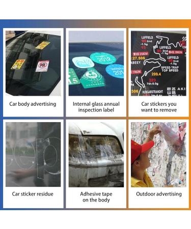 Glass Label Cleaner - 100ml Effective Glass Stickers Solvent | Label Cleaner for Bathroom Kitchen Bedroom Household Tar Grease Oil Cleaning Tools - Buy Online on GoSupps.com