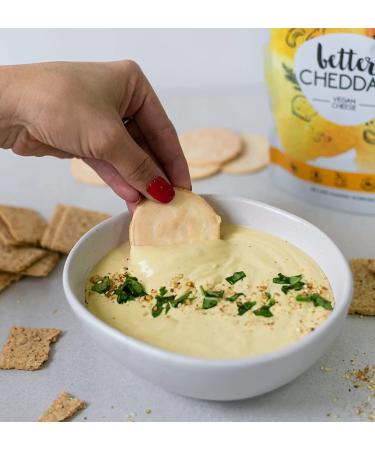Knowrish Well Better Cheddar Vegan Cheese Powder 180g | Dairy-Free Cheese Substitute | Vegan Parmesan | Nutritional Yeast Flakes | Vegetarian - 22 Servings - Buy Online on GoSupps.com