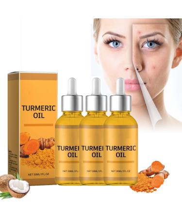 BAInuai Turmeric Anti-Oxidant Serum for Dark Spot Correct Turmeric Anti-Oxidant Serum Anti-Oxidant Serum with Turmeric for Age Spots Serum for All Skin Types 30ml (3 Pack)