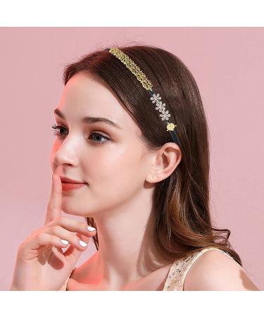 Zifengcer 20 PCS Black Satin Covered Headbands for Girls Women - DIY Craft Headbands - Thin Plastic Headbands for Christmas - Black - Buy Online on GoSupps.com