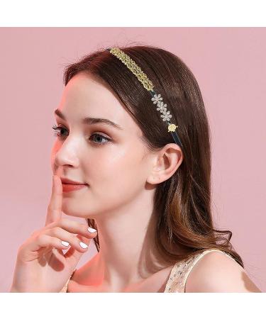 Zifengcer 20 PCS White Satin Covered Headbands for Girls & Women - DIY Craft Headbands for Christmas - Thin Plastic Headbands (White) - Buy Online on GoSupps.com