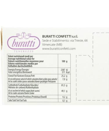 Buratti Confetti Tenerezze Forest Fruits Flavour Chocolate Coated Almonds 1 kg - Buy Online on GoSupps.com