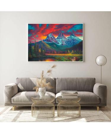 5D Diamond Painting Kit for Adults - Mountain DIY Art with Full Drill Diamonds - 12X16 Inch - Bronze - Home Wall Decor Gift - Buy Online on GoSupps.com