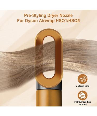 Pre-Styling Dryer Attachment for Dyson Airwrap - Gold Replacement Nozzle | International Shipping Available - Buy Online on GoSupps.com