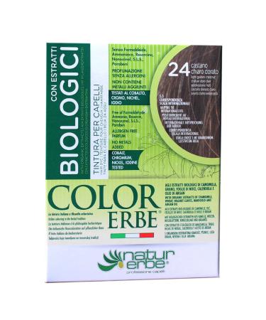 naturerbe Color Herb Extracts Bio Dyeing 24 Light Brown Gold