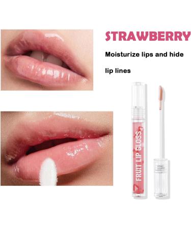 Strawberry Lip Protection Lip Balm Lip Oil No-Sticky Hydrating Lip Protection Anti-Drying Natural Lip Care All Day Moisturizing Care Lip Repair Lip Plumper Gloss - Buy Online on GoSupps.com