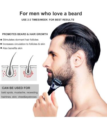 Derma Roller for Hair & Beard Growth - 540 Pins Titanium Microneedling Roller Beard Dermaroller for Face Body Scalp Men Women (0.3mm) - Buy Online on GoSupps.com