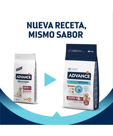 Advance Vitality Senior Maxi - Croquettes for Senior Dogs (+6 Years) of Large Breed with Chicken - 12kg - Buy Online on GoSupps.com