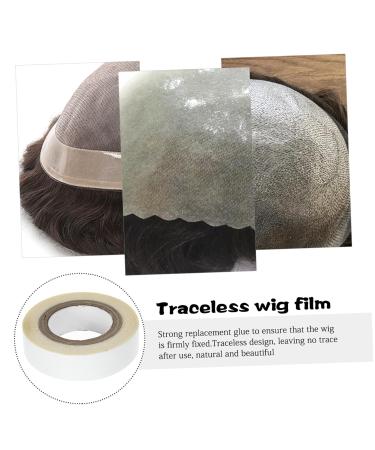 Beatifufu 1 Roll Wig Film Hair Extension Tape Wig Hairpiece Tapes Wig Tape Double Sided Tape for Lace Wigs Lace Front Wig Tape Wig Adhesive Double Sided Wig Tape Lace Front Tape White Tissue - Buy Online on GoSupps.com