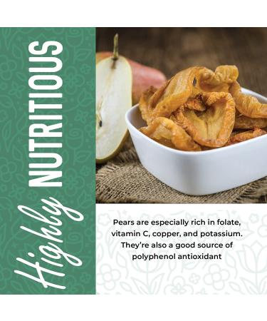 Dried Fancy Pears, Unsweetened, California Grown - 16 oz. No Sugar Added, Non GMO, All Natural Fresh Fruit - Buy Online on GoSupps.com