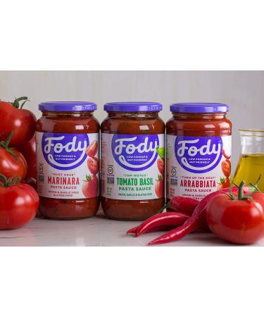 Fody Food Co Premium Marinara Pasta Sauce 19.4 oz - Gluten-Free & Delicious - Buy Online on GoSupps.com