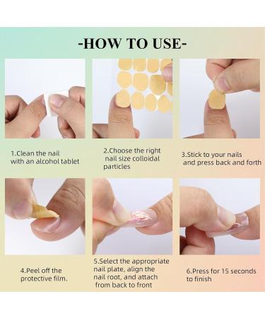Mxshc Jelly Nail Glue (1 Sheet) Nail Adhesive Jelly Sticky Tabs - Long Lasting Press on Nail Stickers Nail Glue Tabs for False Nail Tips - Buy Online on GoSupps.com