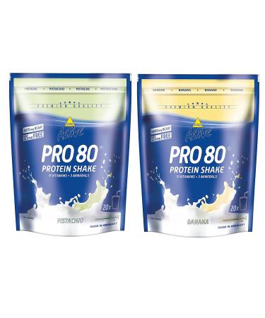 inkospor Inkospor Active Protein Shake Pro Pack of 2 bags of 80 sachets of mix (2 x 500 g) Banana/Pistachio 1 kg