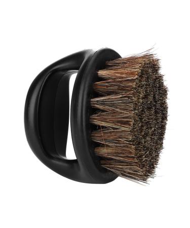 Sonew Bartbrush made of wild boar bristles men grooming trims brushes with grip for daily care mustache Shaping cleaning Rasur tool (02#)