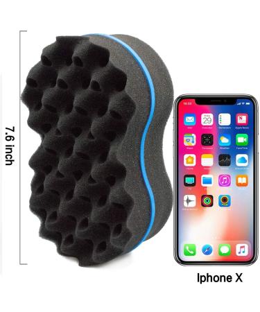 Dreadlock Twist Sponge Brush for Women and Men - Afro Barber Curl Wave Twisting Foam with 2 Sides (Small and Big Holes) - Perfect for Dreadlocks, Dreads, and Twists - 1 Pc - Buy Online on GoSupps.com