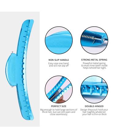 Vintage Metal Finger Wave Hair Clips - 12PCS Butterfly Blue | Classic Woman Hairstyle Inspo - Buy Online on GoSupps.com