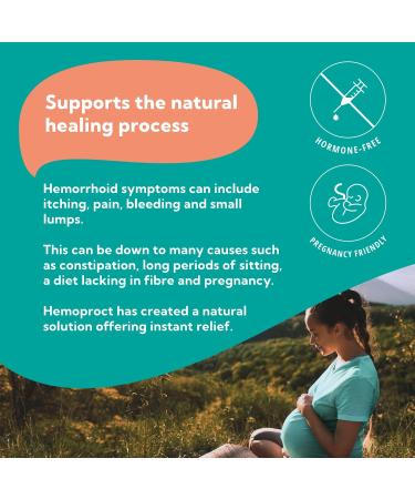 Hemoproct Hemorrhoids & Piles Cooling Gel - Treatment & Prevention - Relieves Pain, Itching & Irritation - Promotes Natural Healing - 45ml White - Buy Online on GoSupps.com