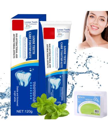 1/2/3 Pcs Loose Teeth Care Toothpaste, Gochicgolden Repair Toothpaste, Teeth Whitening Toothpaste, Anti-Cavity Teeth Cleaning Tooth Stains, 120g (A,1 Pcs)