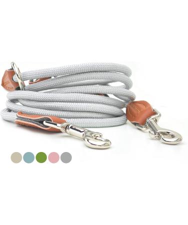 Leitengr n Light Dog Leash for Small Dogs | 3M Adjustable with 2 Carabiners | Lightweight Devon Model in Light Gray - Perfect for International Shipping - Buy Online on GoSupps.com