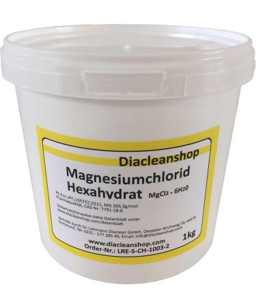 Buy Pure Magnesium Chloride Hexahydrate 1kg - Pharmaceutical Quality E511 for Magnesium Oil Spray & Bath Solutions - International Shipping - Buy Online on GoSupps.com