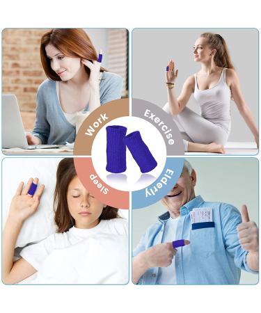 Ednyzakrn 20-Piece Finger Protection Set | Stretchy Bandages for Arthritis Injury & Basketball | Blue Finger Covers for Swelling and Trigger Finger - Buy Online on GoSupps.com