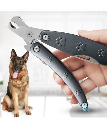 Professional Dog Nail Trimmer for Anxiety Sensitive Dog, Quiet Smoothest Sharp Dog Nail Clippers for X Large Medium Small Size Breed, Heavy Duty Metal Dog Nail Grinder for All Dogs with Thick Toenail