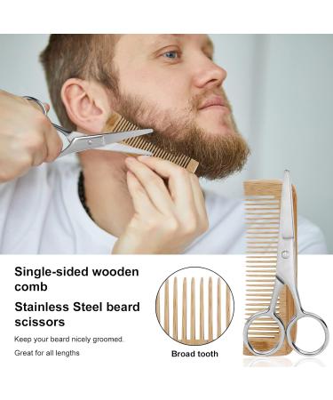 URAQT 6 Piece Beard Growth Kit with Titanium Microneedle Derma Roller - Beard Grooming Tools for Men - Buy Online on GoSupps.com