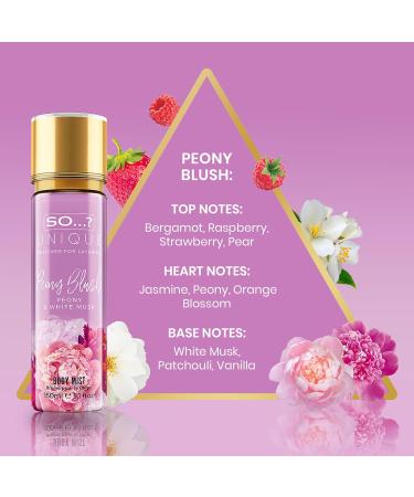 So Unique Peony Blush Body Mist - Floral Fruity Vanilla Perfume with Bergamot and Pear Notes - Perfume for Women - Body Spray for Women - 5.1 oz 5.1 Fl Oz (Pack of 1) Peony Blush - Buy Online on GoSupps.com