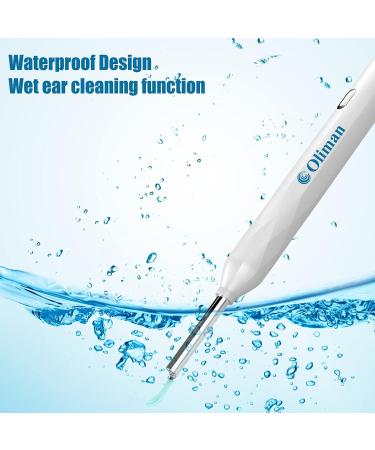 Oliman Ear Wax Removal Tool with Camera for iPhone/Android - Ear Cleaner Kit with Light (White) - Buy Online on GoSupps.com