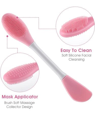Molain Mask Brush Silicone Applicator Set - 5 Multi-colored Facial Brushes for DIY Mud, Body Lotion, Esthetician Face Care, Makeup & Skincare - Professional Fan Spatula Tool - Buy Online on GoSupps.com