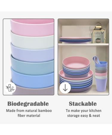 6pcs Bamboo Kids Cups for Baby Feeding | Toddler Drinking Tableware Set - Buy Online on GoSupps.com