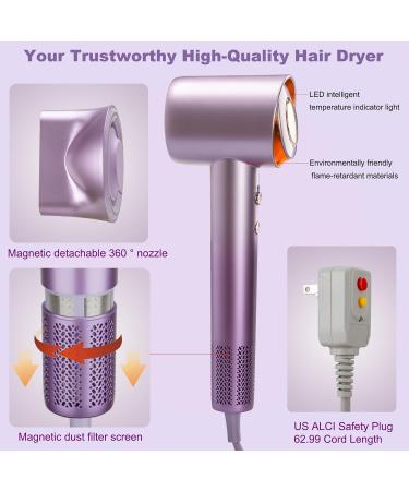 Professional Negative Ionic Hair Dryer - 800 Million Ions 160 000 RPM Low Noise Fast Drying Aroma Capsule - 4 Temps & 2 Speeds - Buy Online on GoSupps.com