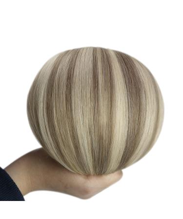 Youngsee 40 cm Clip In Extensions - Real Remy Hair Light Brown & Blonde 120g (7 Pieces) - Buy Online on GoSupps.com