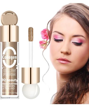 Eyeshadow | Holographic Eyeshadow Liquid Shimmer Eyeshadow | Highlight Eye Makeup and Glow Liquid Eyeshadow Long-Lasting for Woman Girl Frifer 6# - Buy Online on GoSupps.com