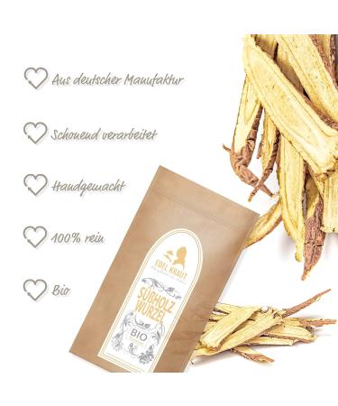 Organic Cutping Root Tea 100g | Noble Herb Premium Bio Suitian & Licorice Root Tea | Natural Additive-Free | KBA Surky Bio Suckworten - Buy Online on GoSupps.com