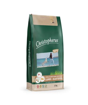 Christopher Light Grainfree - Complete Food for Adult Dogs with Overweight or Low Activity, Dry Food, Lamb + Potatoes, Crocodile Size: Approx. 1 cm - Adult Dog