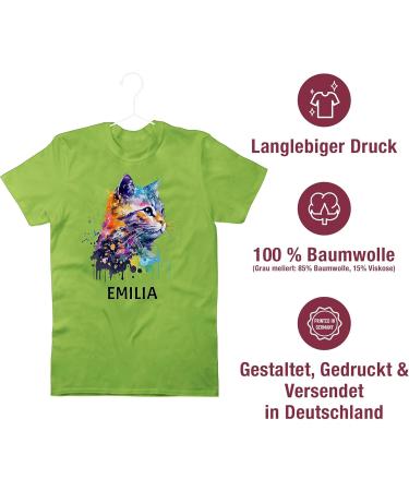 Personalized Cat Lover T-Shirt for Men - Custom Name Gift | Shirtracer - Light Green Cat Citten Design - Buy Online on GoSupps.com