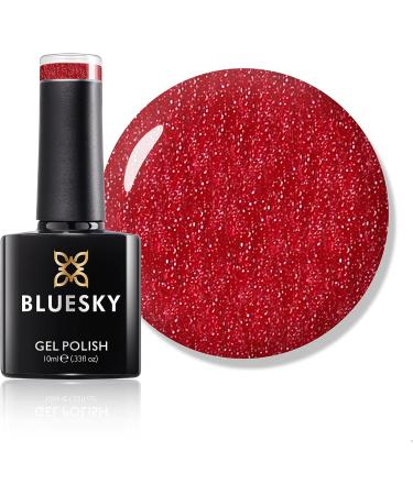 Bluesky Gel Nail Polish Pink Silver Color Pink with Silver Glitter Frosty Sparkle Nail VIP10 UV LED Soak Off 10ml