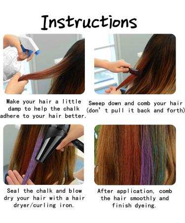 Abda 10-Colored Temporary Hair Chalk | Washable Kids' Party & Cosplay Decoration - Buy Online on GoSupps.com